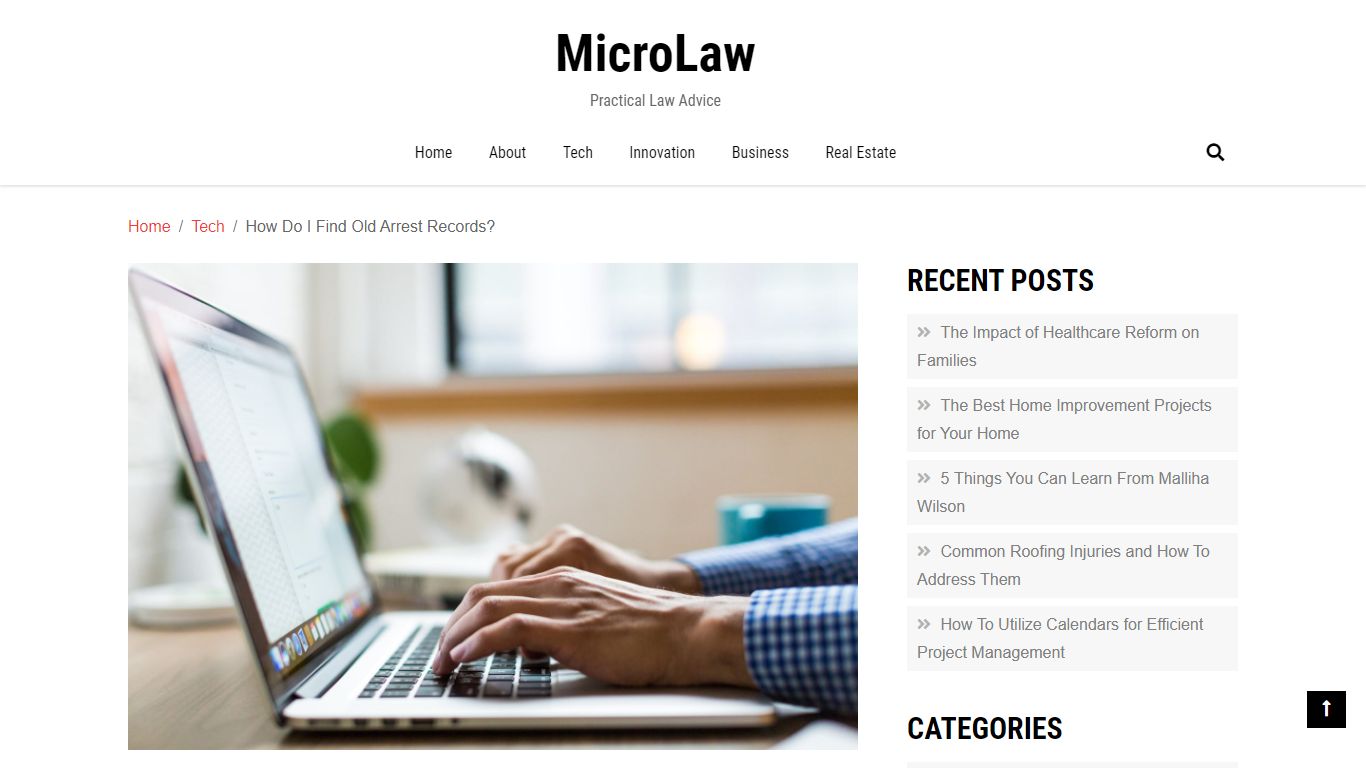 How Do I Find Old Arrest Records? - MicroLaw