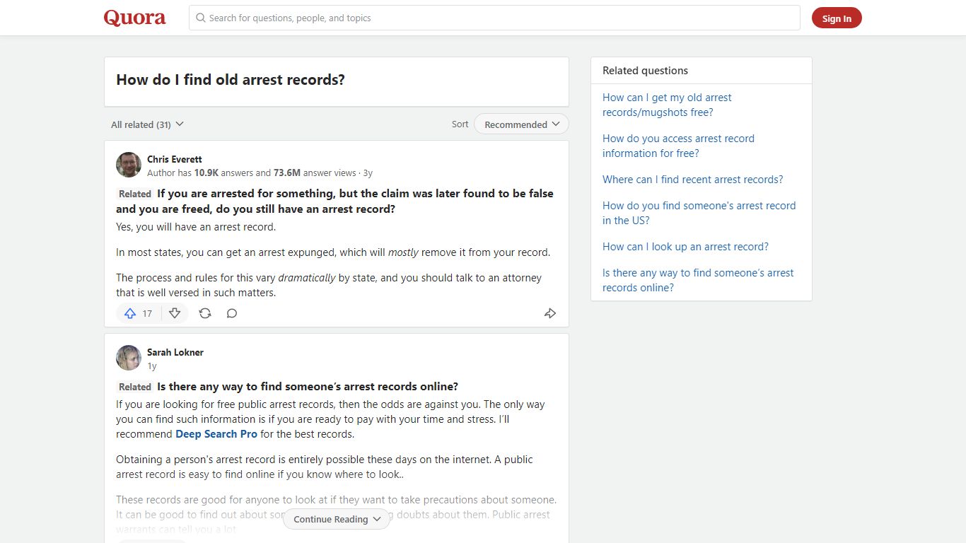 How to find old arrest records - Quora